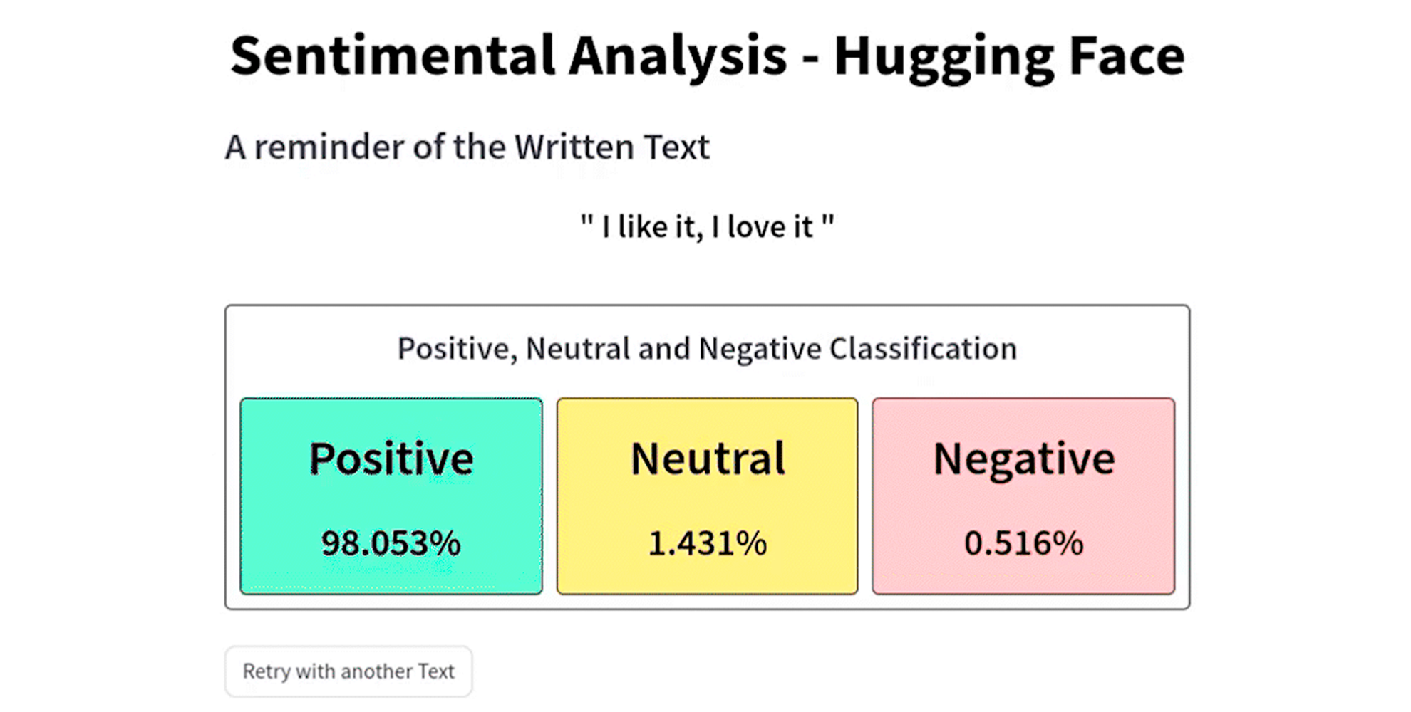 Sentiment Analysis - Hugging Face